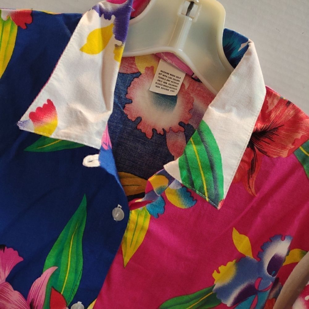👍 Vintage OP Hawaiian Shirt Size Small. W3
